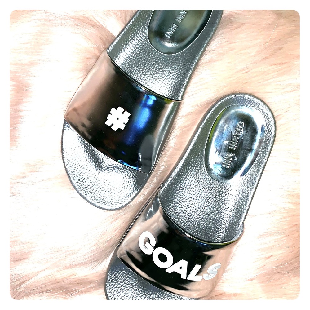Gianni Bini Silver Slides